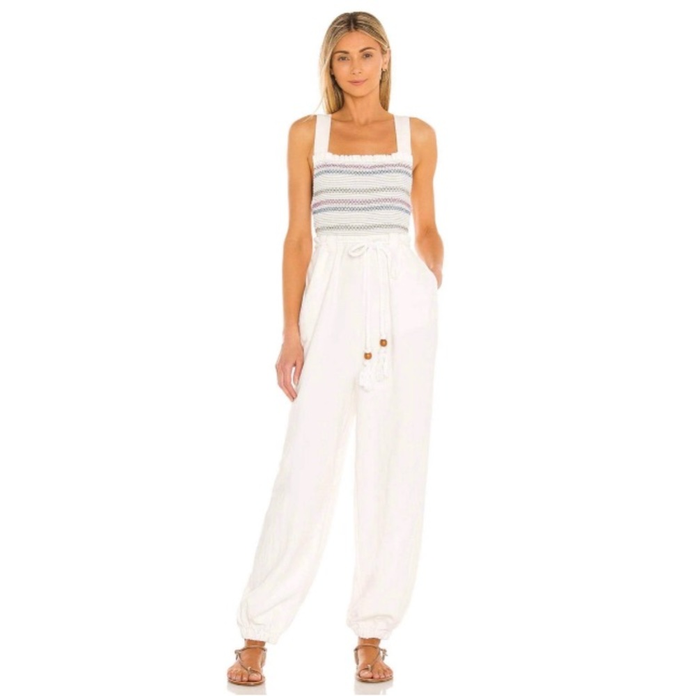 Free People Sienna Smocked Jumpsuit LG & XL Available NWT $168